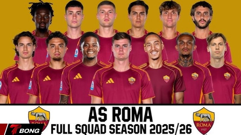 Đội hình hiện tại của AS Roma